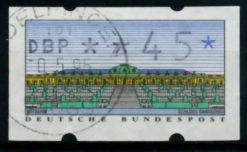 BRD ATM 1993 Nr 2-1.1-0045 gestempelt 974396