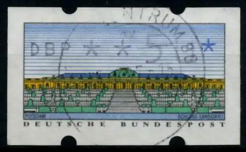 BRD ATM 1993 Nr 2-1.1-0005 gestempelt 9743AA