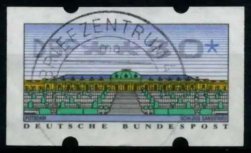 BRD ATM 1993 Nr 2-2.1-0080 zentrisch gestempelt 9743AE