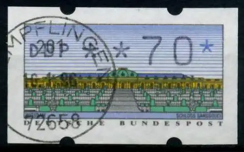 BRD ATM 1993 Nr 2-1.1-0070 gestempelt 9743EE