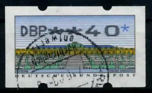 BRD ATM 1993 Nr 2-2.1-0040 gestempelt 974412
