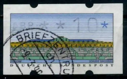 BRD ATM 1993 Nr 2-1.1-0010 gestempelt 974422