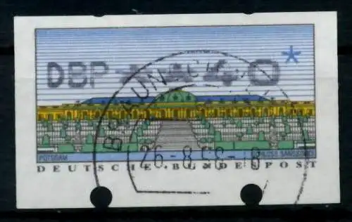 BRD ATM 1993 Nr 2-2.1-0040 gestempelt 974462