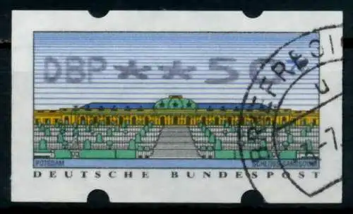 BRD ATM 1993 Nr 2-2.1-0050 gestempelt 9744A2