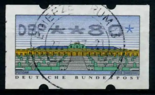 BRD ATM 1993 Nr 2-2.1-0080 zentrisch gestempelt 9744D2