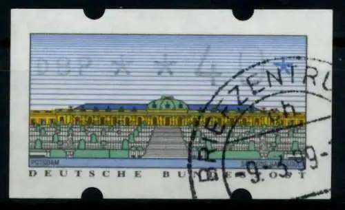 BRD ATM 1993 Nr 2-1.1-0040 gestempelt 9744EE