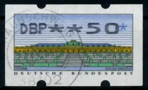 BRD ATM 1993 Nr 2-2.1-0050 gestempelt 9744FA