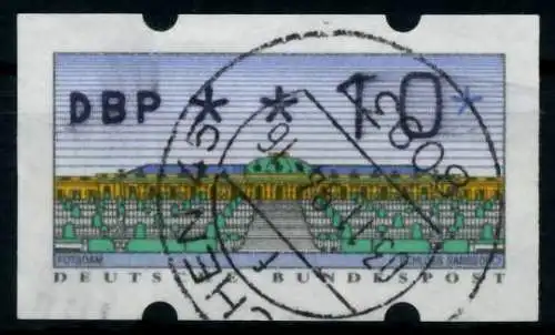BRD ATM 1993 Nr 2-1.1-0010 gestempelt 974536