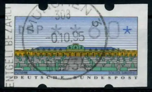 BRD ATM 1993 Nr 2-1.1-0060 gestempelt 97453A