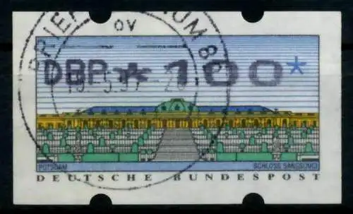 BRD ATM 1993 Nr 2-2.1-0100 gestempelt 9745A6