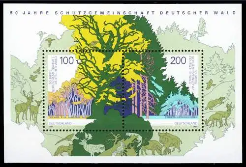 BRD BUND BLOCK KLEINBOGEN 1997 Block 38 postfrisch S03B946