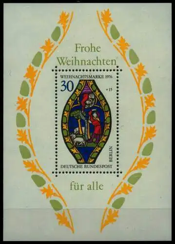 BERLIN BLOCK KLEINBOGEN Block 5 postfrisch S03DDD2