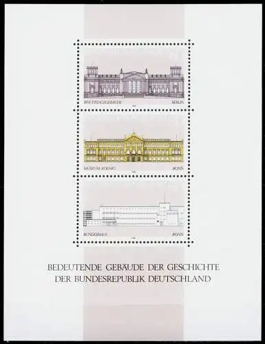 BRD BLOCK KLEINBOGEN Block 20 postfrisch S03BBEE