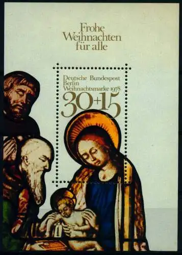 BERLIN BLOCK KLEINBOGEN Block 7 postfrisch S03BD2E