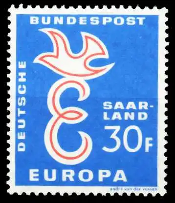 SAAR OPD 1958 Nr 440 postfrisch S77D492