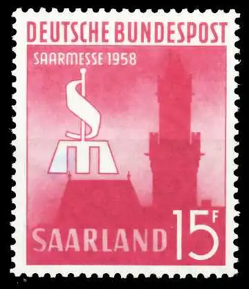 SAAR OPD 1958 Nr 435 postfrisch S03E052