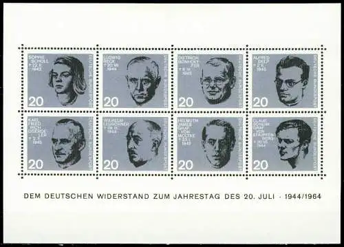 BRD BLOCK KLEINBOGEN 1949 1989 Block 3 postfrisch S040E2E