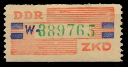 DDR DIENST WERTSTREIFEN Nr 27W ungebraucht 979DFE