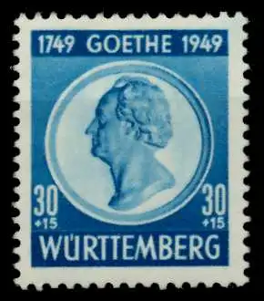 FRANZ. ZONE WTTBG Nr 46 ungebraucht 97D84A