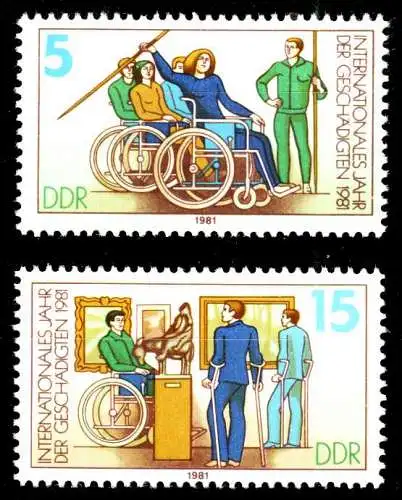 DDR 1981 Nr 2621-2622 postfrisch S0444D6