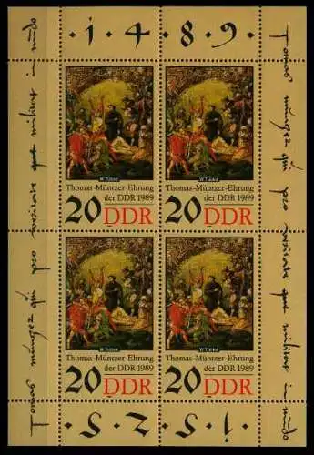 DDR BLOCK KLEINBOGEN Nr 3271 postfrisch KLEINBG S04452A