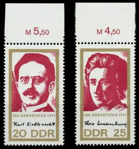 DDR 1971 Nr 1650-1651 postfrisch ORA 97DDA6
