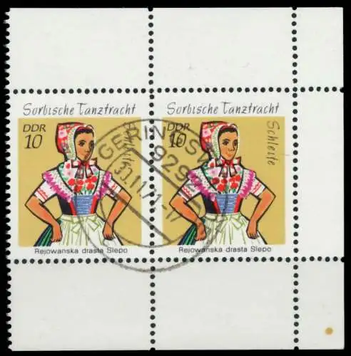 DDR 1971 Nr 1723 gestempelt WAAGR PAAR 985FDA