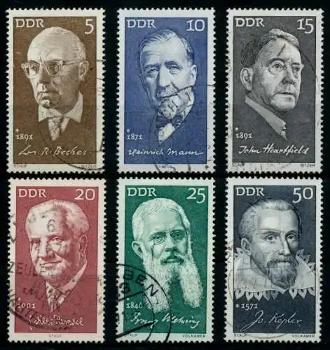 DDR 1971 Nr 1644-1649 gestempelt 98622E