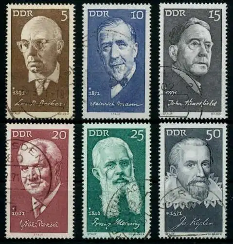 DDR 1971 Nr 1644-1649 zentrisch gestempelt 9862BE