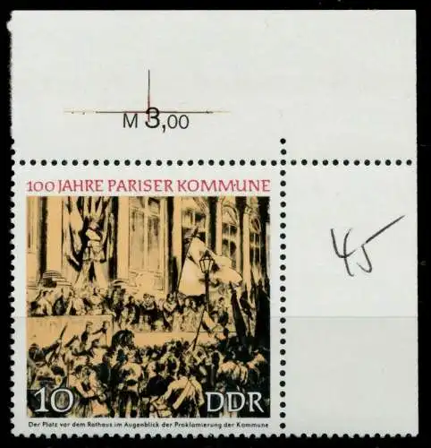 DDR 1971 Nr 1655 postfrisch ECKE-ORE 9862EA