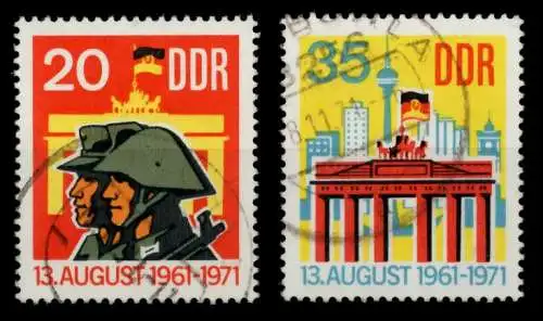 DDR 1971 Nr 1691-1692 gestempelt 986582