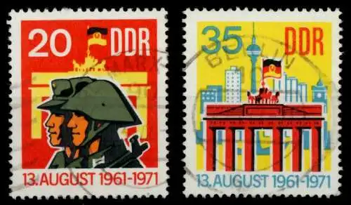 DDR 1971 Nr 1691-1692 gestempelt 9865AA