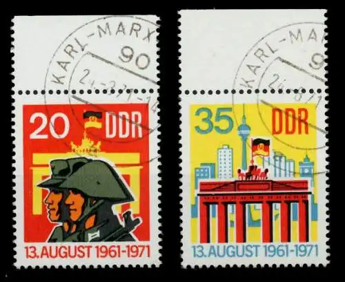 DDR 1971 Nr 1691-1692 zentrisch gestempelt ORA 98B542