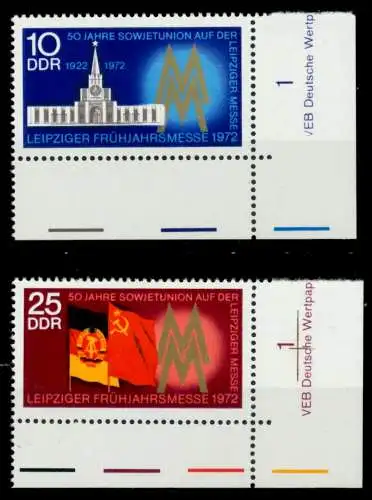 DDR 1972 Nr 1743-1744 postfrisch ECKE-URE 98BA0A