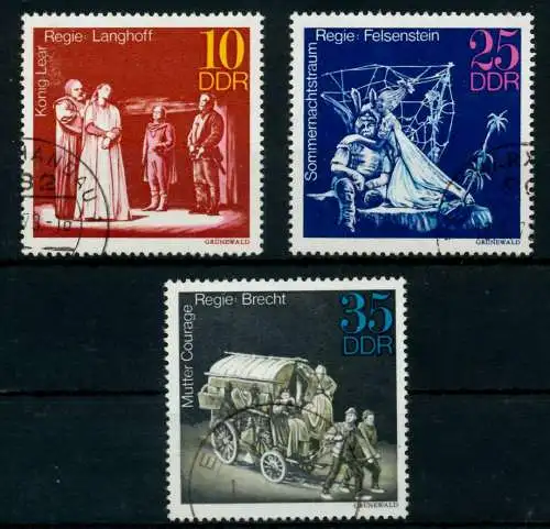 DDR 1973 Nr 1850-1852 gestempelt 69157E