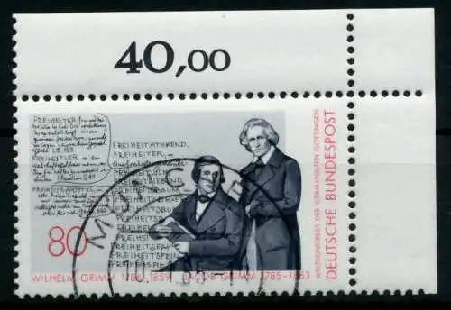 BRD 1985 Nr 1236 gestempelt ECKE-ORE 696E3A