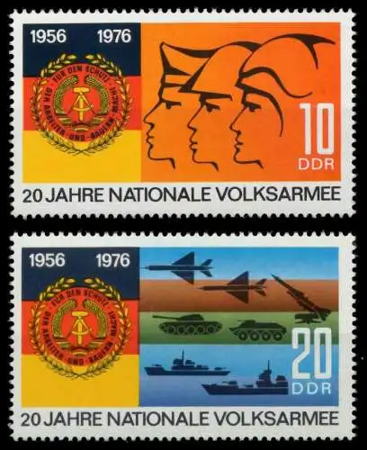 DDR 1976 Nr 2116-2117 postfrisch S0B637A