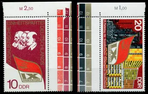DDR 1976 Nr 2123-2124 postfrisch ECKE-ORE 69F7FA