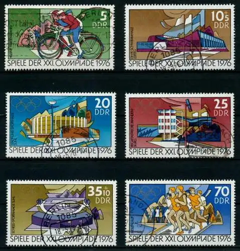 DDR 1976 Nr 2126-2131 gestempelt 69F84A