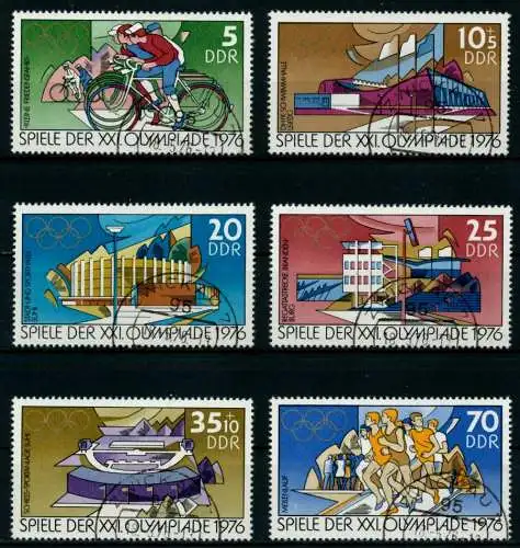 DDR 1976 Nr 2126-2131 gestempelt 69F84E