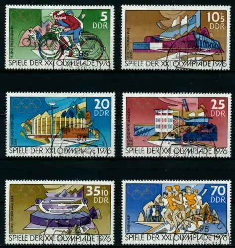 DDR 1976 Nr 2126-2131 gestempelt 69F84E