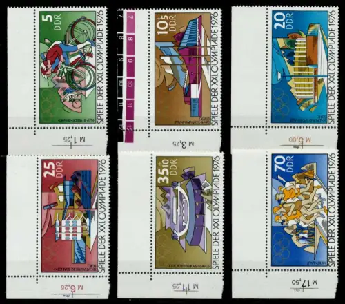 DDR 1976 Nr 2126-2131 postfrisch ECKE-ORE 69F852