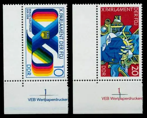 DDR 1976 Nr 2133-2134 postfrisch ECKE-ULI 69F896