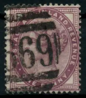 GROSSBRITANNIEN 1840-1901 Nr 65II zentrisch gestempelt 69F9EE