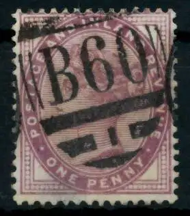 GROSSBRITANNIEN 1840-1901 Nr 65II zentrisch gestempelt 69FA42