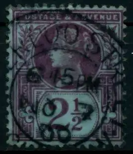 GROSSBRITANNIEN 1840-1901 Nr 89 zentrisch gestempelt 6A1C7A