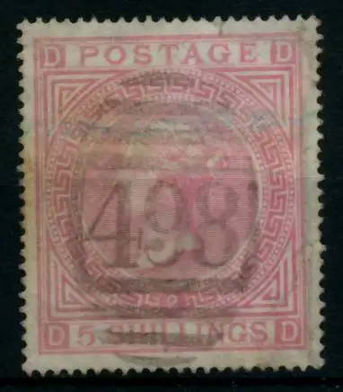GROSSBRITANNIEN 1840-1901 Nr 35 PL2 gestempelt 69FB12
