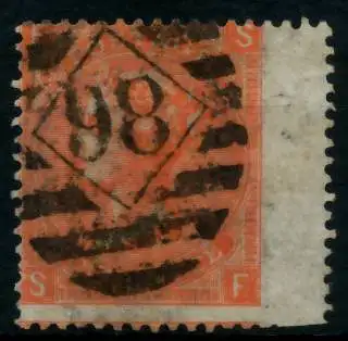 GROSSBRITANNIEN 1840-1901 Nr 24 PL10Z gestempelt 6A1D3E