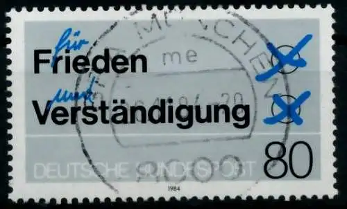 BRD 1984 Nr 1231 zentrisch gestempelt 6A21D2