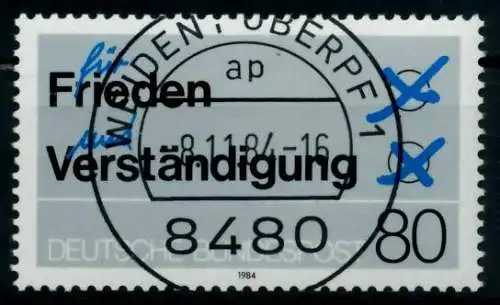 BRD 1984 Nr 1231 zentrisch gestempelt 6A21DE